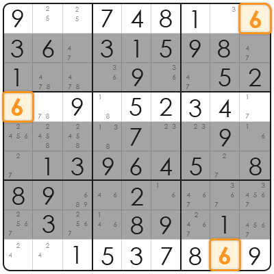 x wing technique sudoku